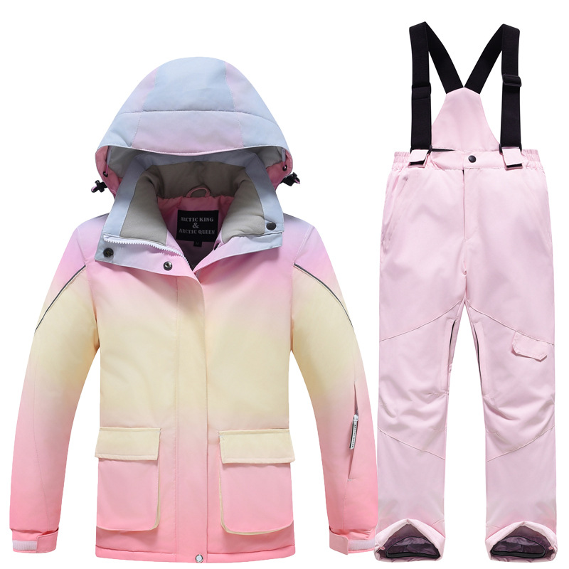 Kids Outdoor Jacket - Winter Capuchon Broek Meisjes Sneeuwpakken Outdoor