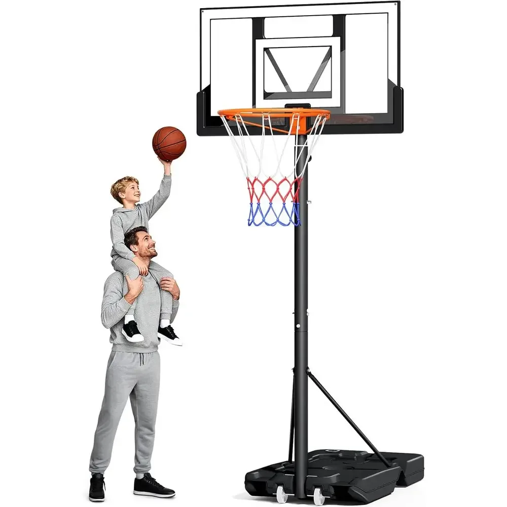 Kids Outdoor Basketball - Draagbare buitenbasketbalring met 40 onbreekbare bordjes