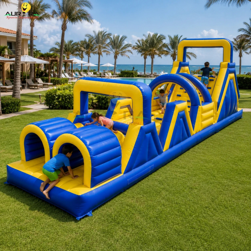 Kids Outdoor Jump House - Nieuwe stijl opblaasbaar springkussen obstakelparcours buiten