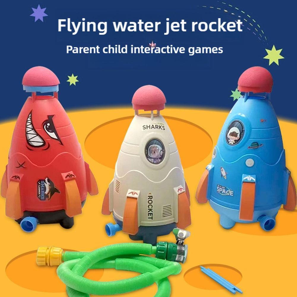 Kids Outdoor Water Toys - Raketwerper Speelgoed Raketwatersproeiers Waterdruklift Sprinkler Speelgoed
