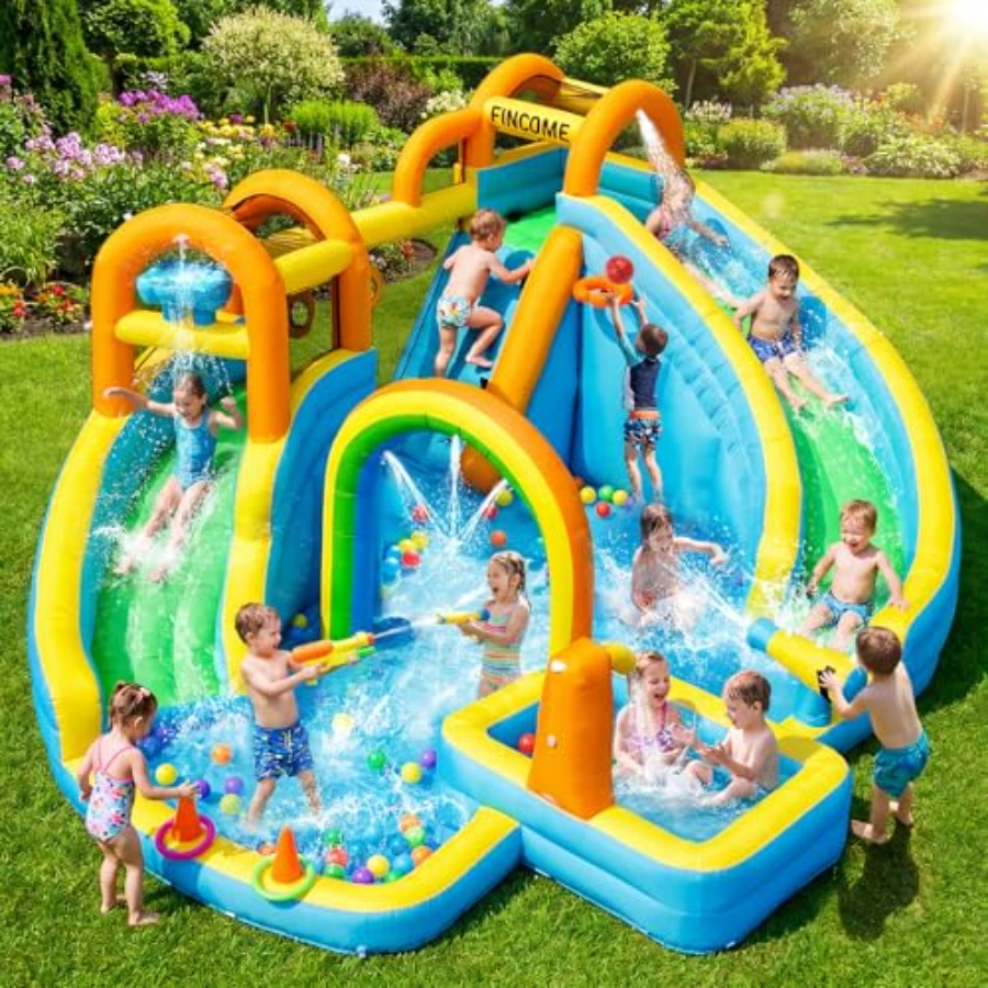 Kids Outdoor Basketball - Opblaasbaar waterglijbaanpark voor kinderen voor in