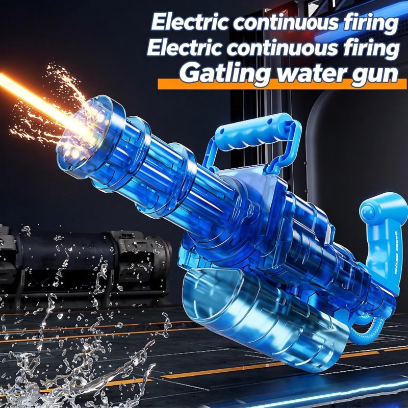 Kids Outdoor Water Toys - Automatisch draaiend Gatling waterkanon met hoge