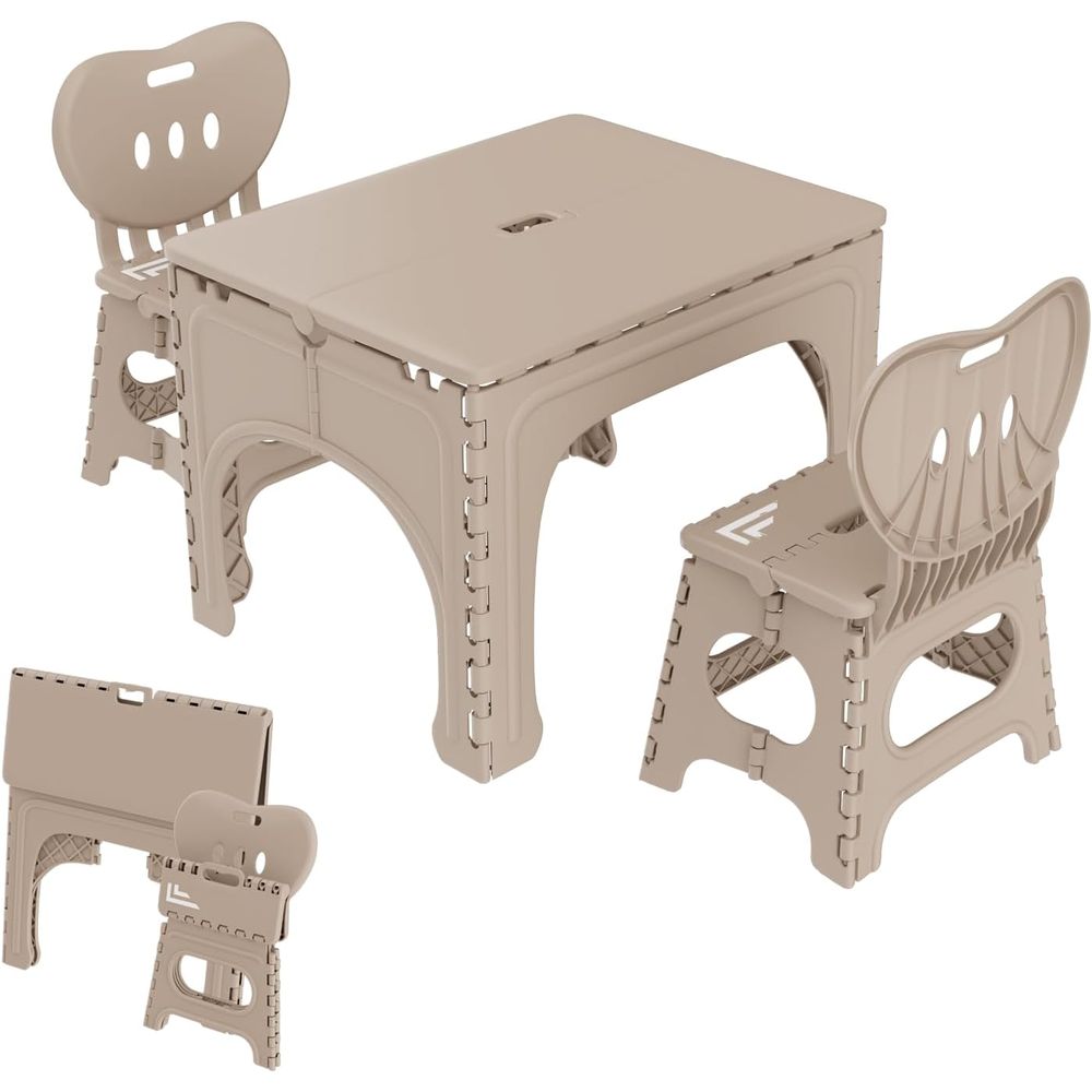 Kids Outdoor Table And Chair Set - Opvouwbare tafel- en stoelenset voor kinderen,