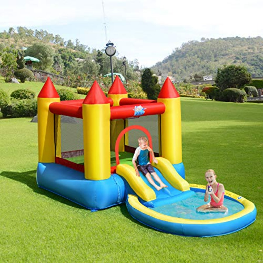 Kids Outdoor Jump House - Opblaasbare springkasteel voor buiten voor kinderen