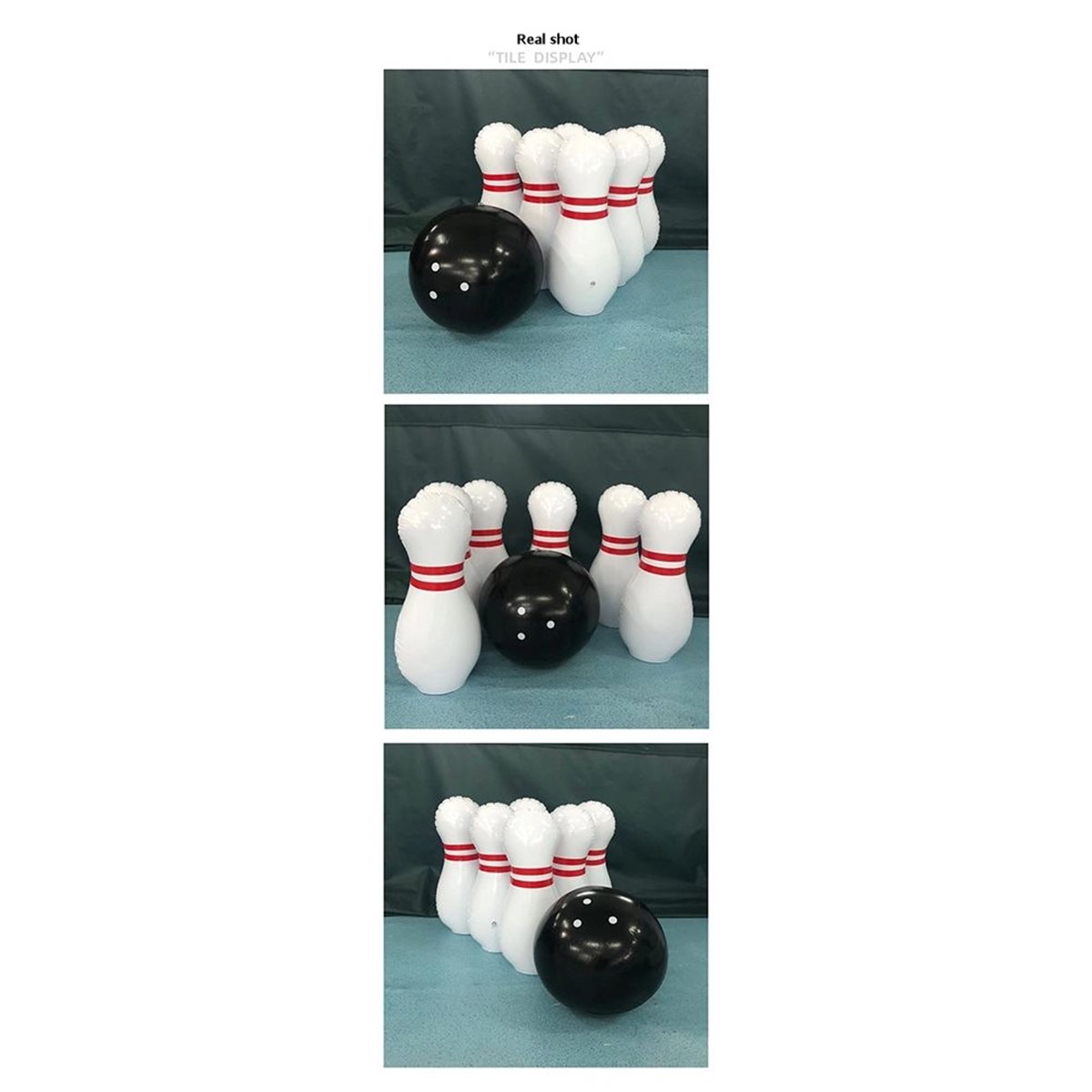 Kids Outdoor Yard Toys - DANKU! 1 Set Reuze Opblaasbare Bowlingset