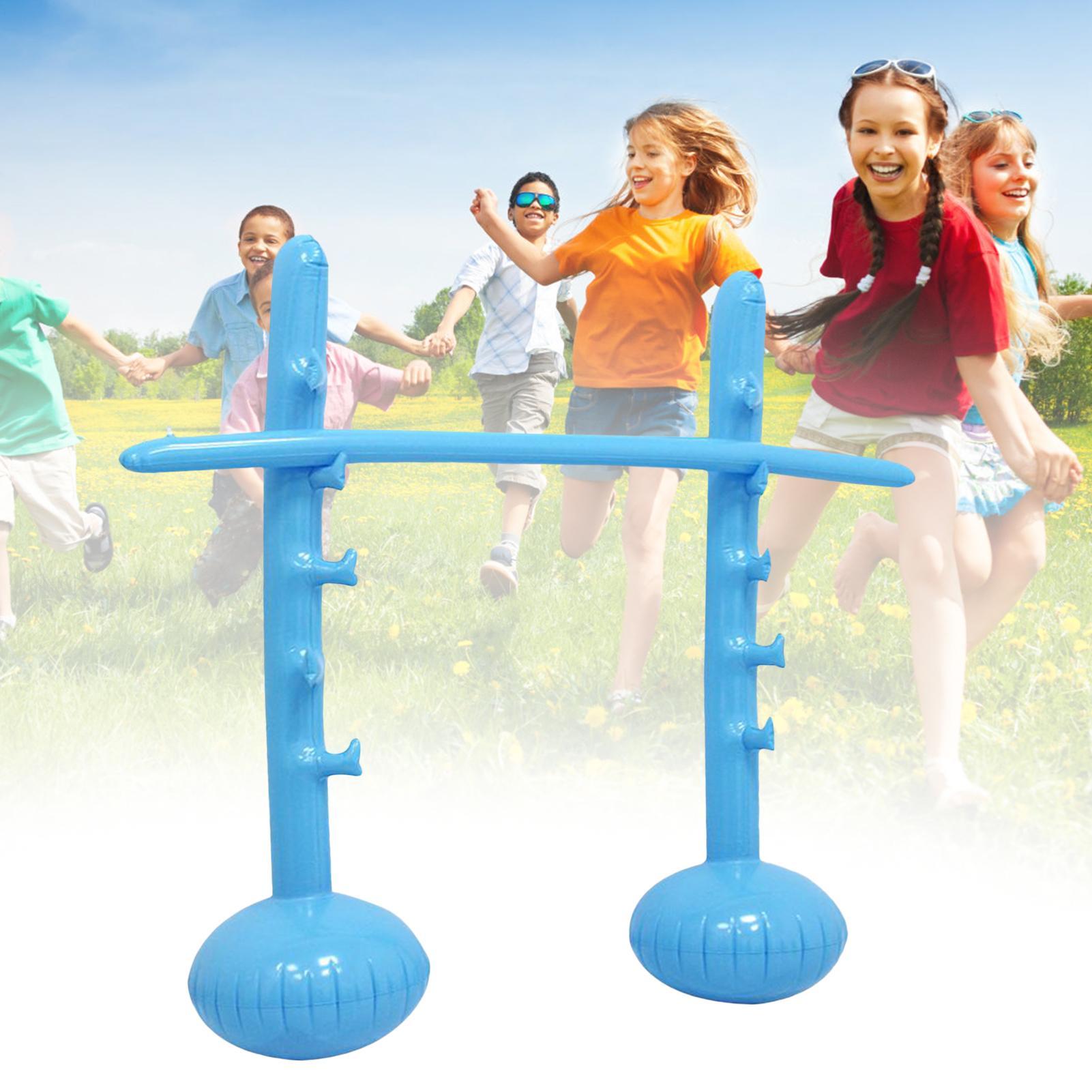 Kids Outdoor Yard Toys - Opblaasbare Limbo Paal, verstelbare hoogte, feestspelboog,