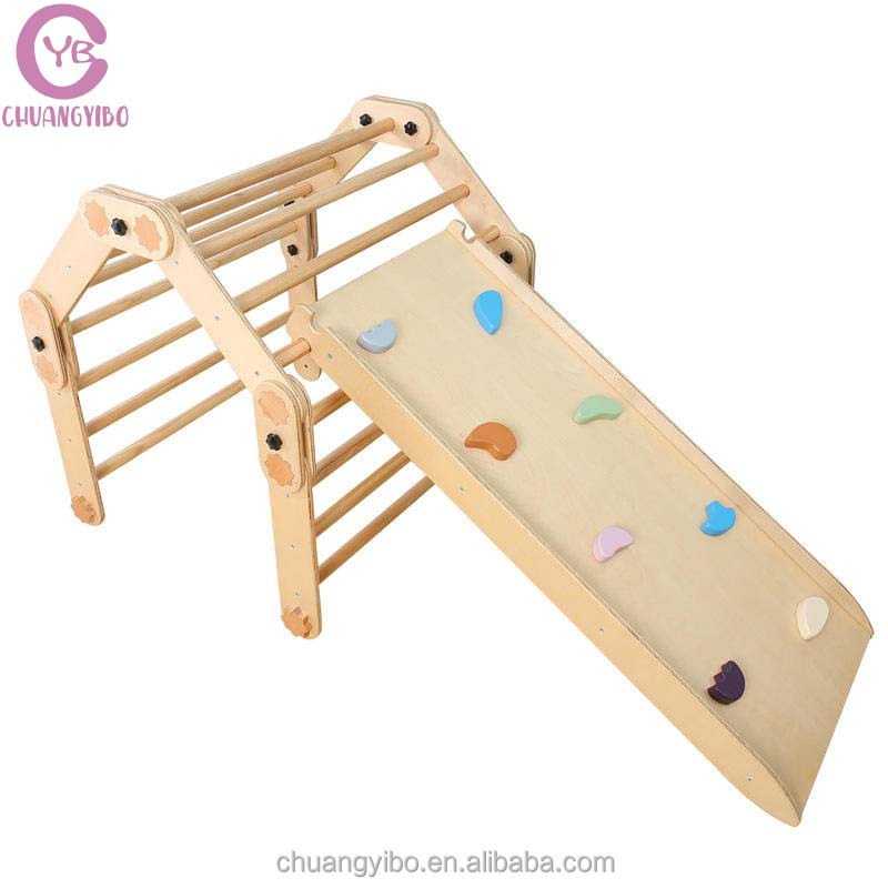 Kids Outdoor Wooden Climbing Frame - Klimrek voor kinderen, binnen en buiten,