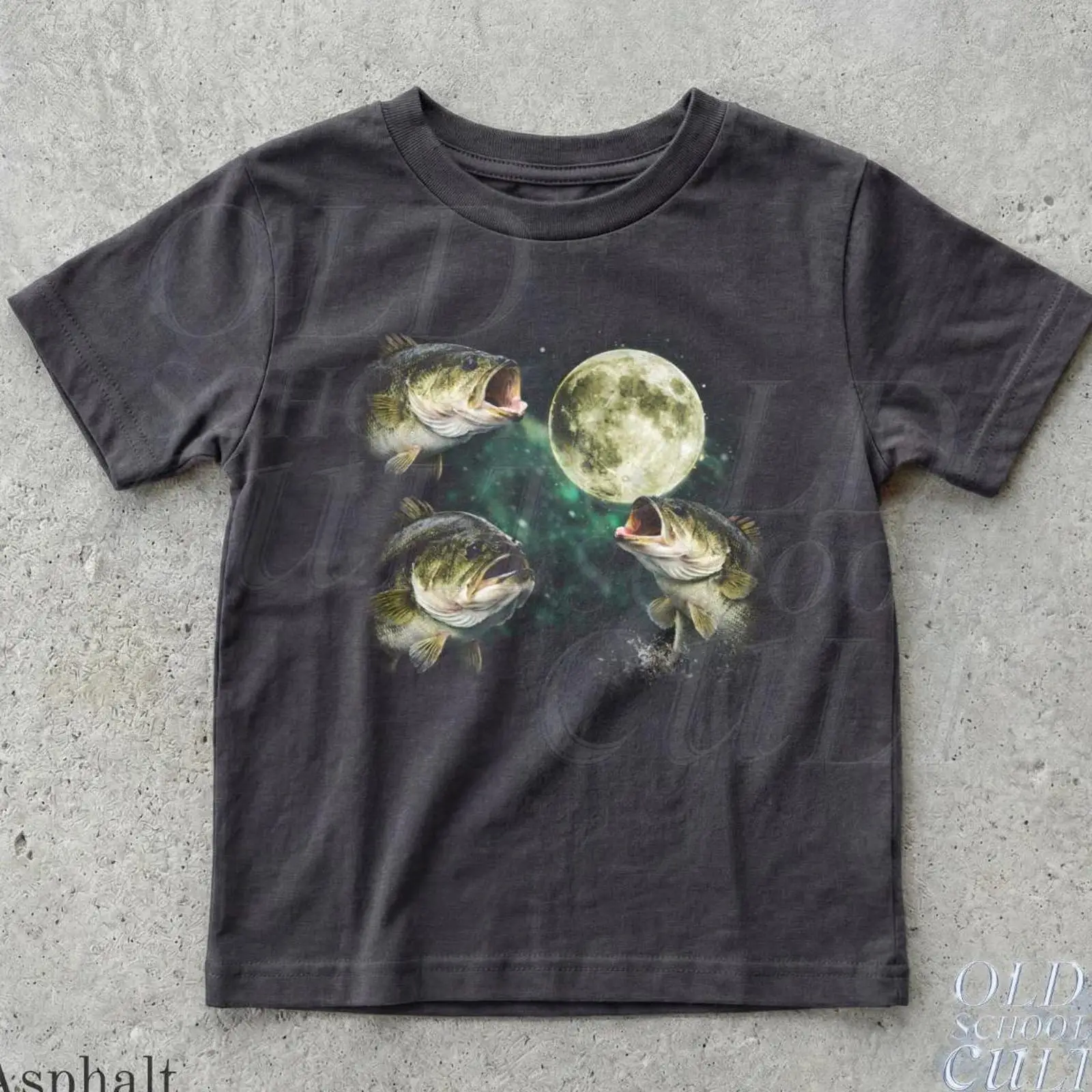 Kids Outdoor Fort Ideas - Baarsvissen Kinder T-Shirt Vis Maan Visser