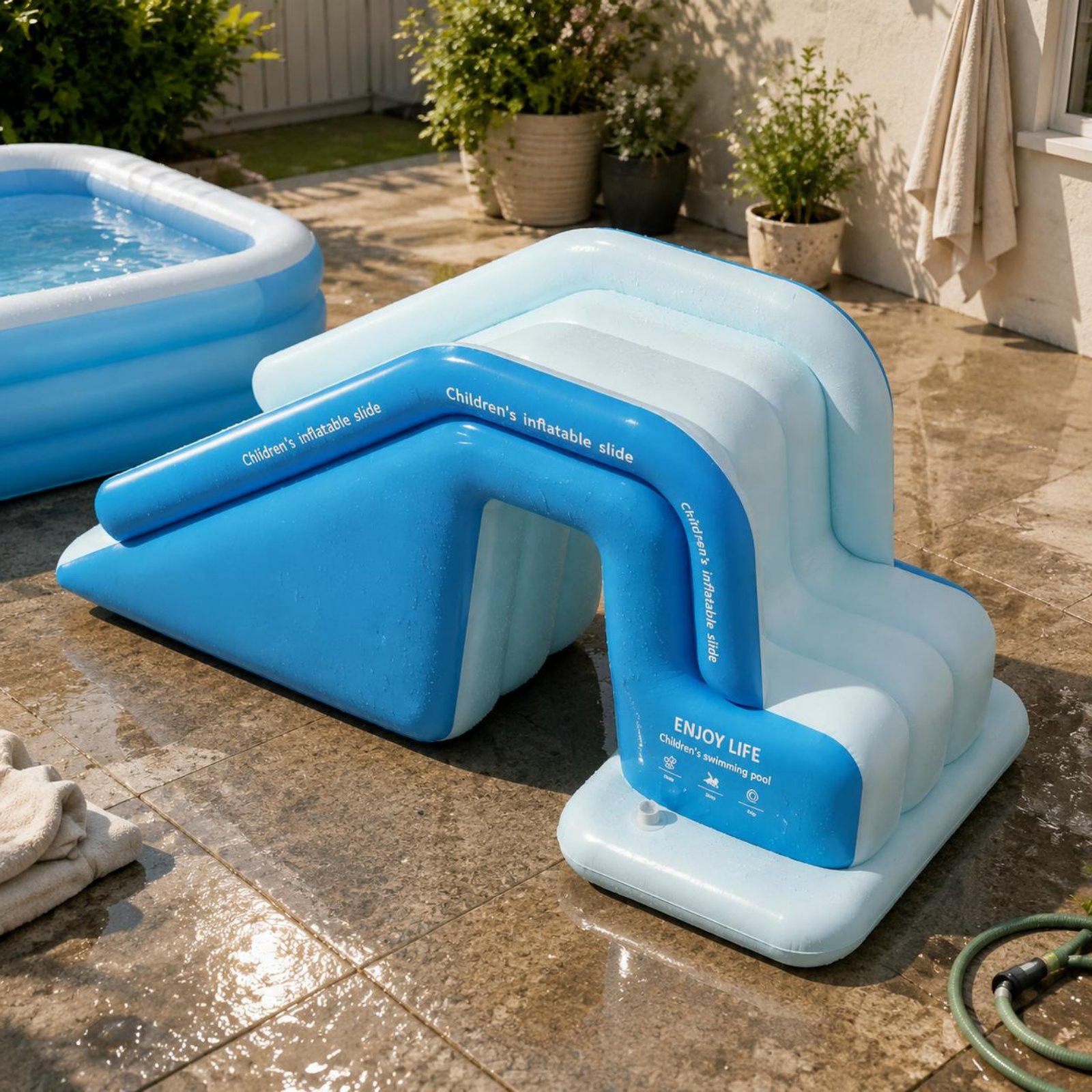 Opblaasbare zwembadglijbaan Op - Kids Outdoor Water Toys recensie en prijs