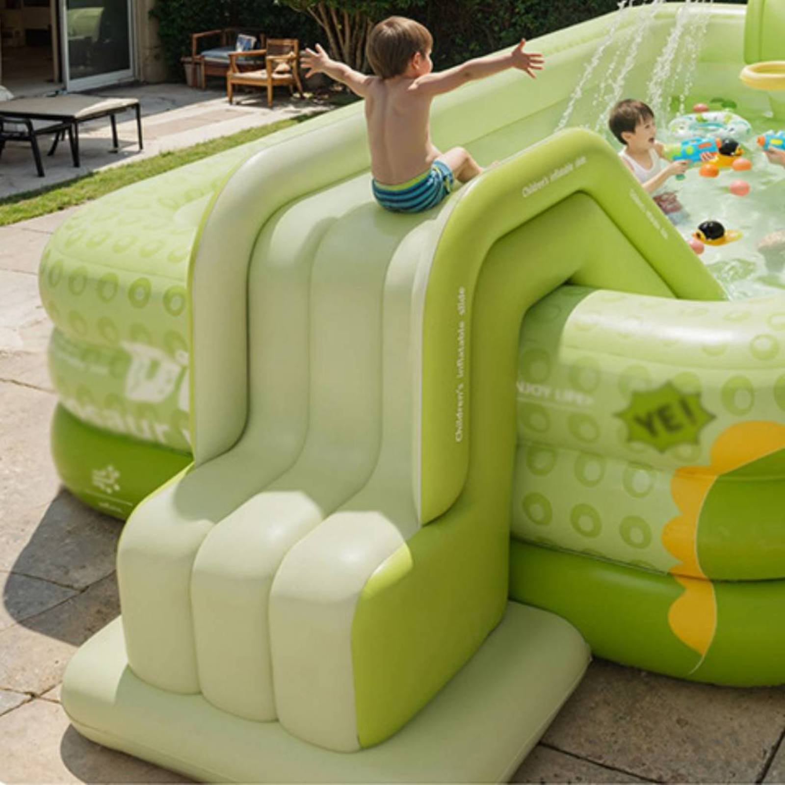 Opblaasbare zwembadglijbaan Op - Kids Outdoor Water Toys recensie en prijs