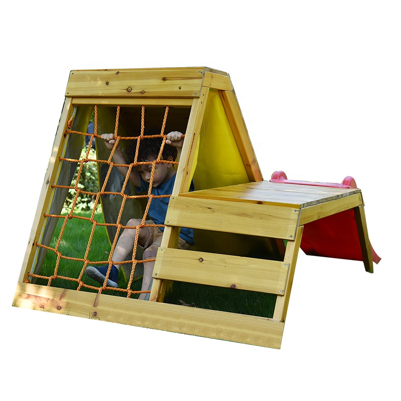 Houten buiten speelhuisje bouw - Kids Outdoor Wooden Playhouse recensie en prijs