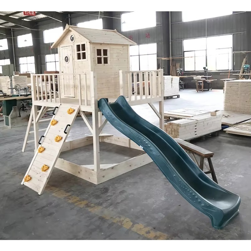 Buitenhouten speelhuisje voor  - Kids Outdoor Wooden Playhouse recensie en prijs