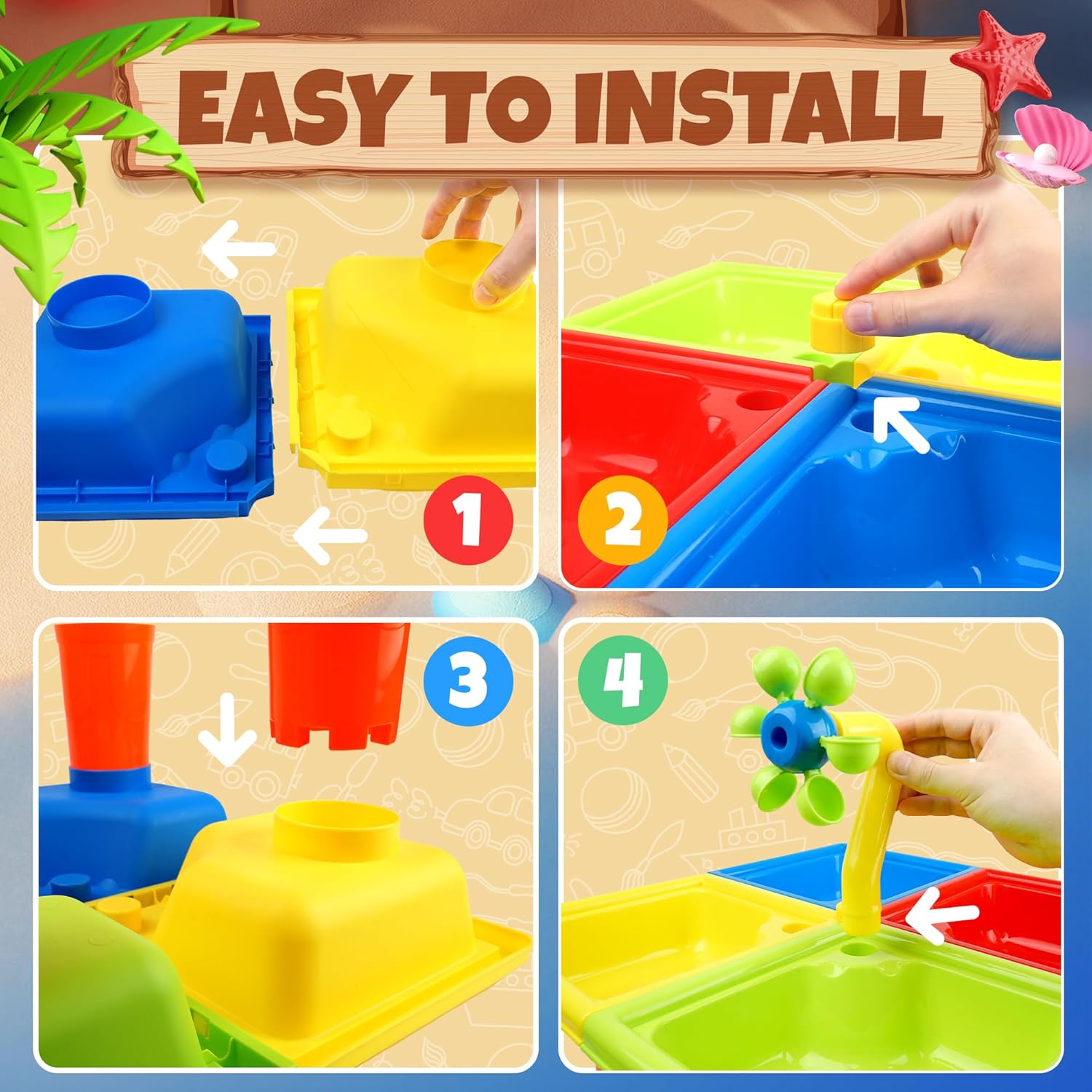25 stuks zomerwatertafel voor  - Kids Outdoor Water Toys recensie en prijs