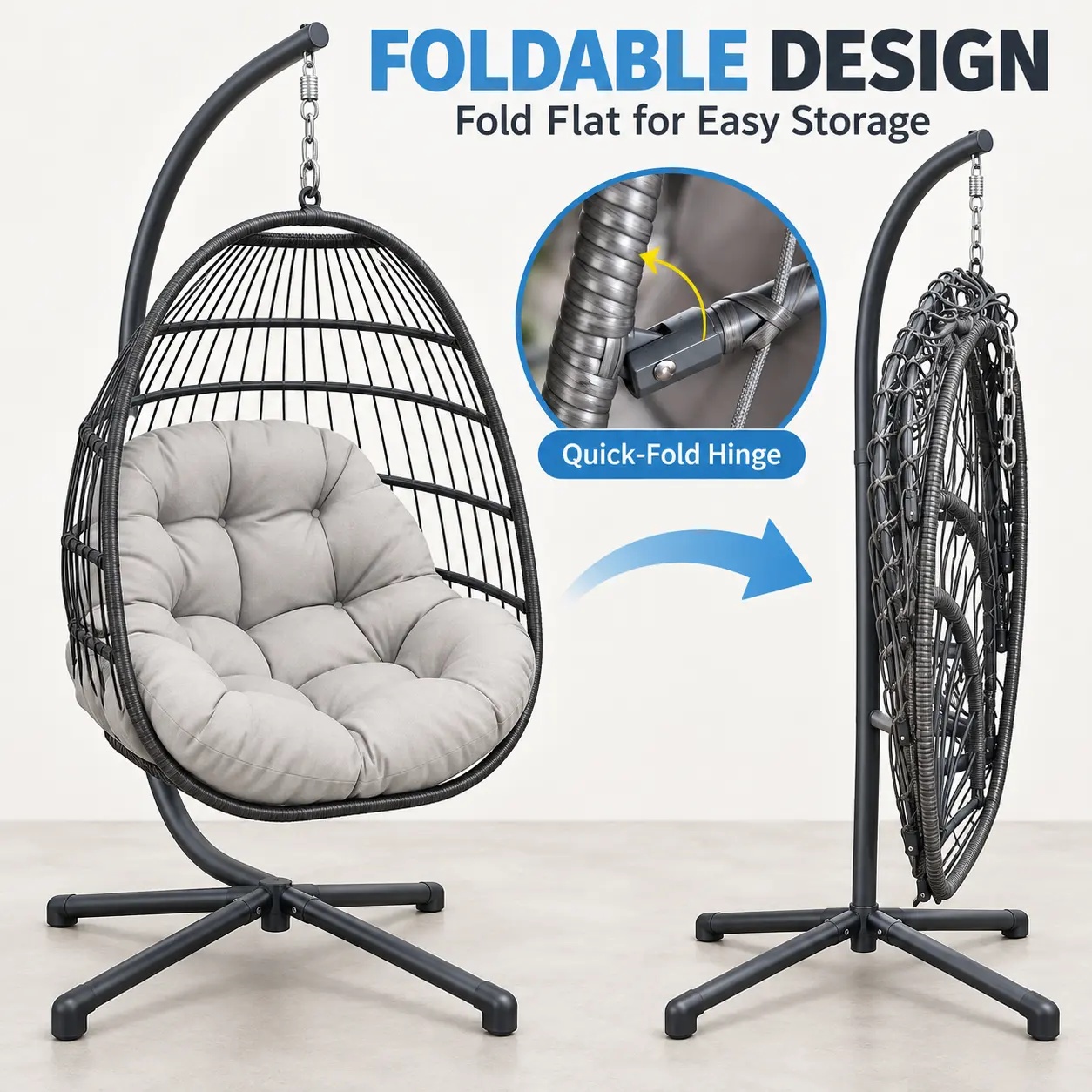 Tuinschommel met standaard, bu - Kids Outdoor Egg Chair recensie en prijs
