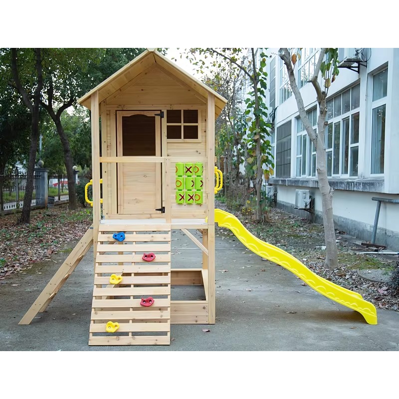 Kinderen houten buiten speelhu - Kids Outdoor Wooden Playhouse recensie en prijs
