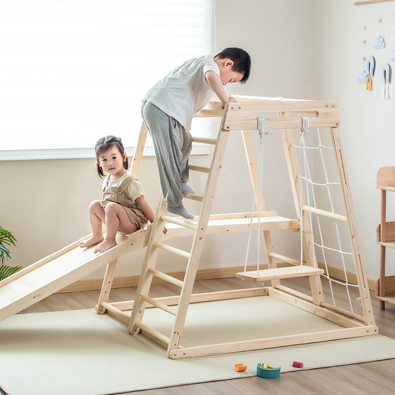 Klimrek voor kinderen, binnen  - Kids Outdoor Wooden Climbing Frame recensie en prijs