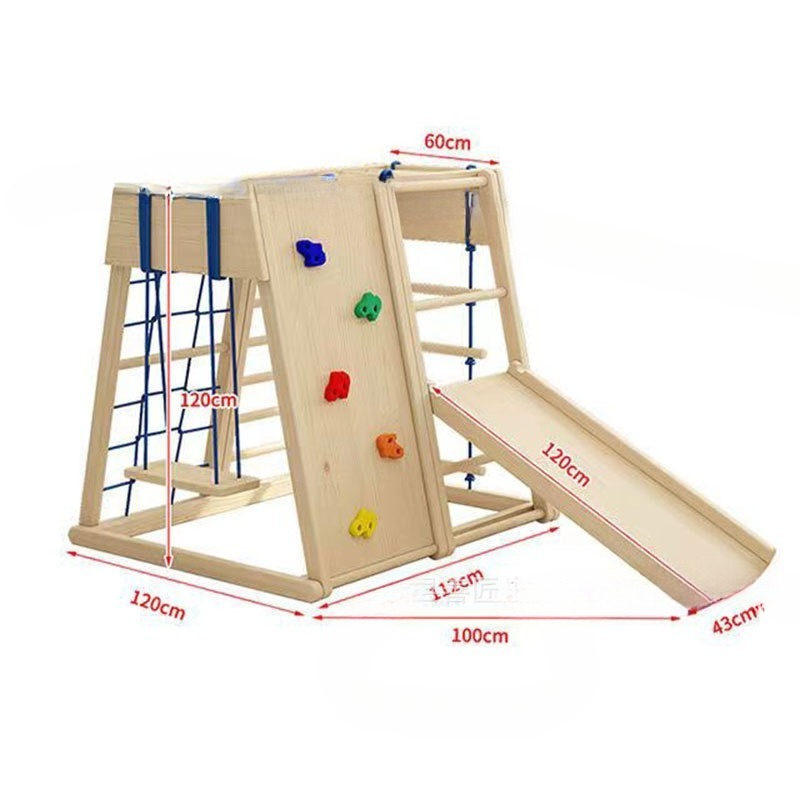 Houten klimrek met glijbaan en - Kids Outdoor Wooden Climbing Frame recensie en prijs