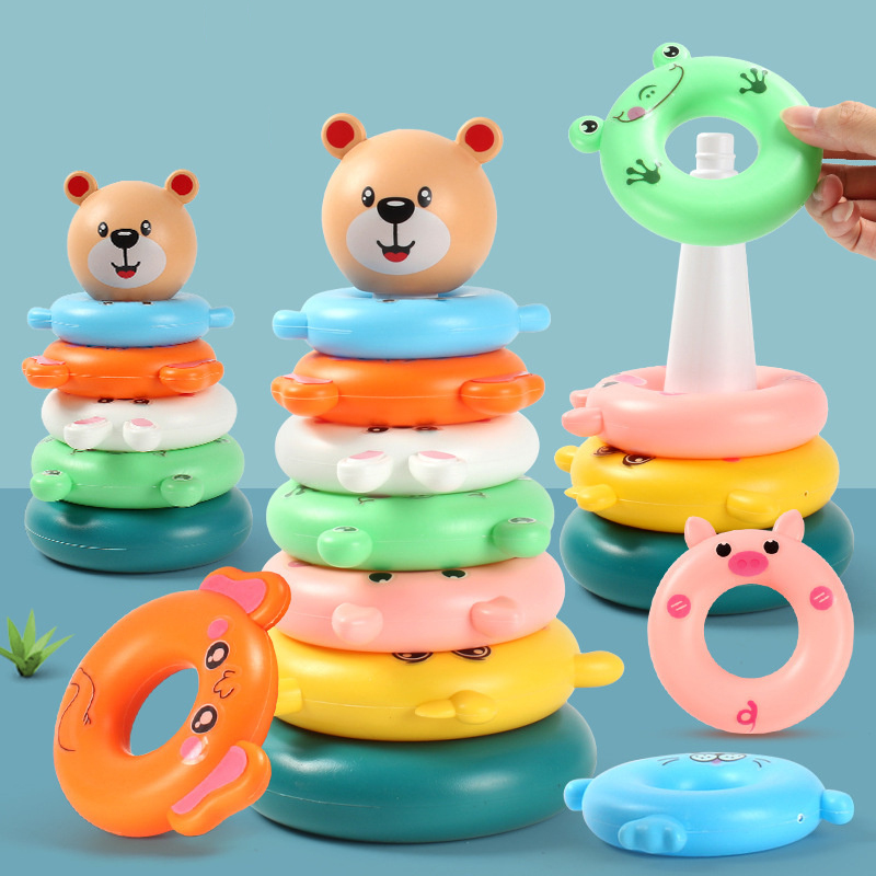 Regenboog Stapelen Ringtoren M - Kids Outdoor Water Toys recensie en prijs