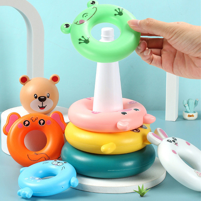Regenboog Stapelen Ringtoren M - Kids Outdoor Water Toys recensie en prijs