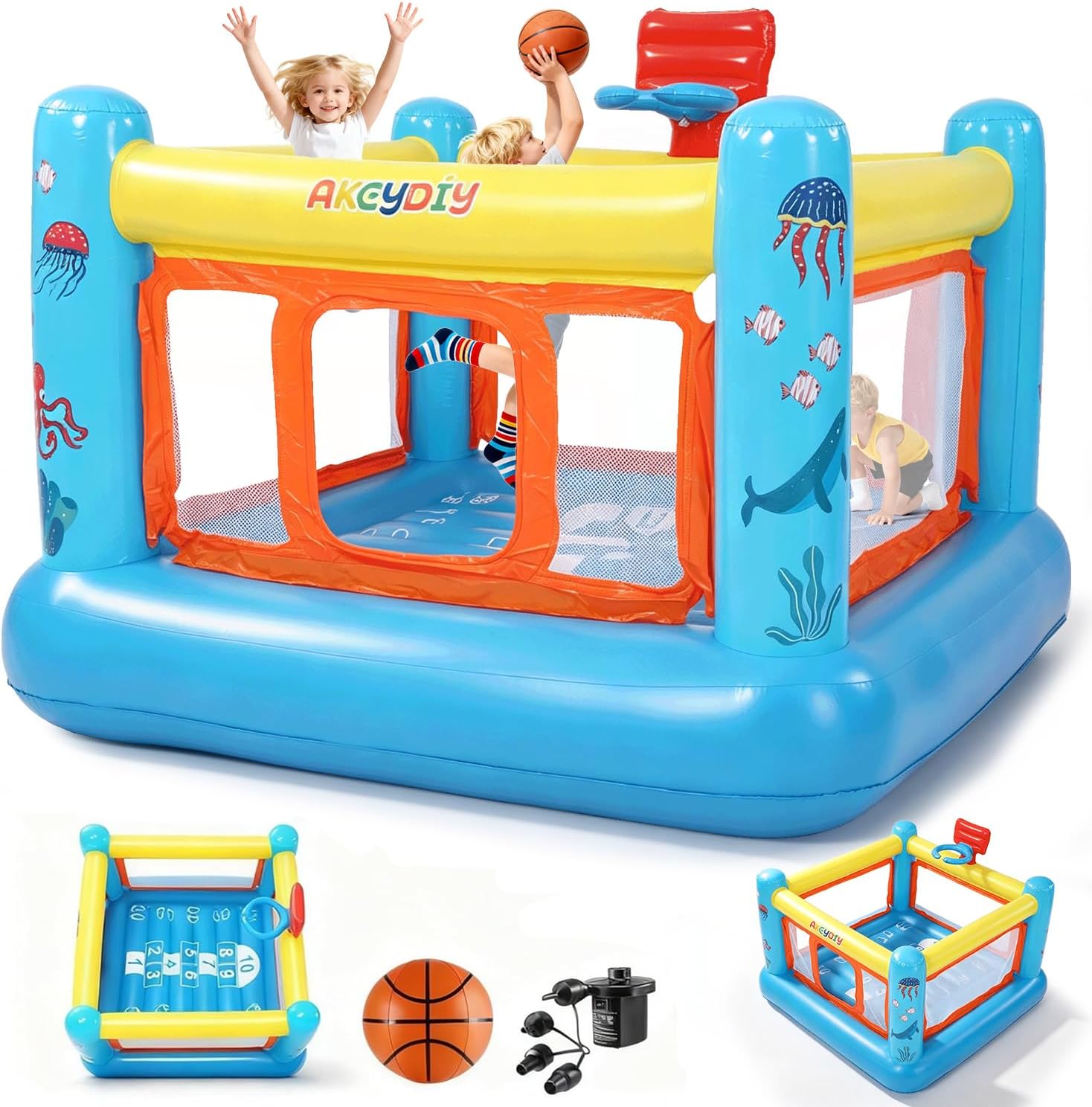 Springkasteel, opblaasbaar PVC - Kids Outdoor Jump House recensie en prijs