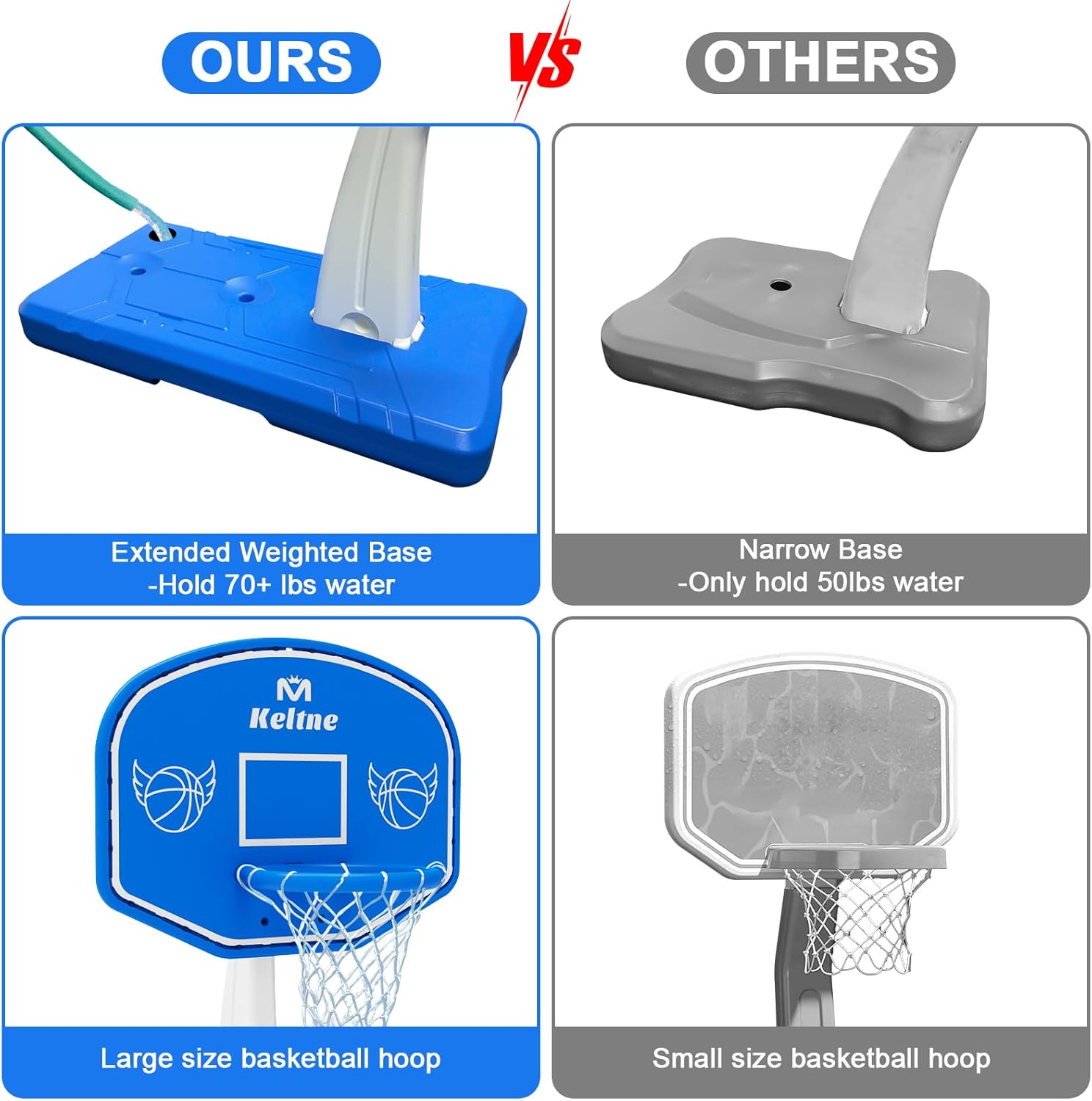 Grote basketbalring voor zwemb - Kids Outdoor Basketball recensie en prijs