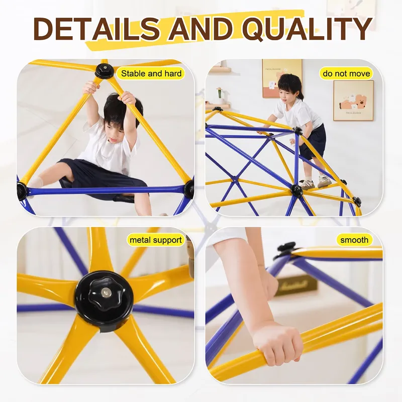 10FT Geometrische Koepelklimse - Kids Outdoor Jungle Gym Dome recensie en prijs