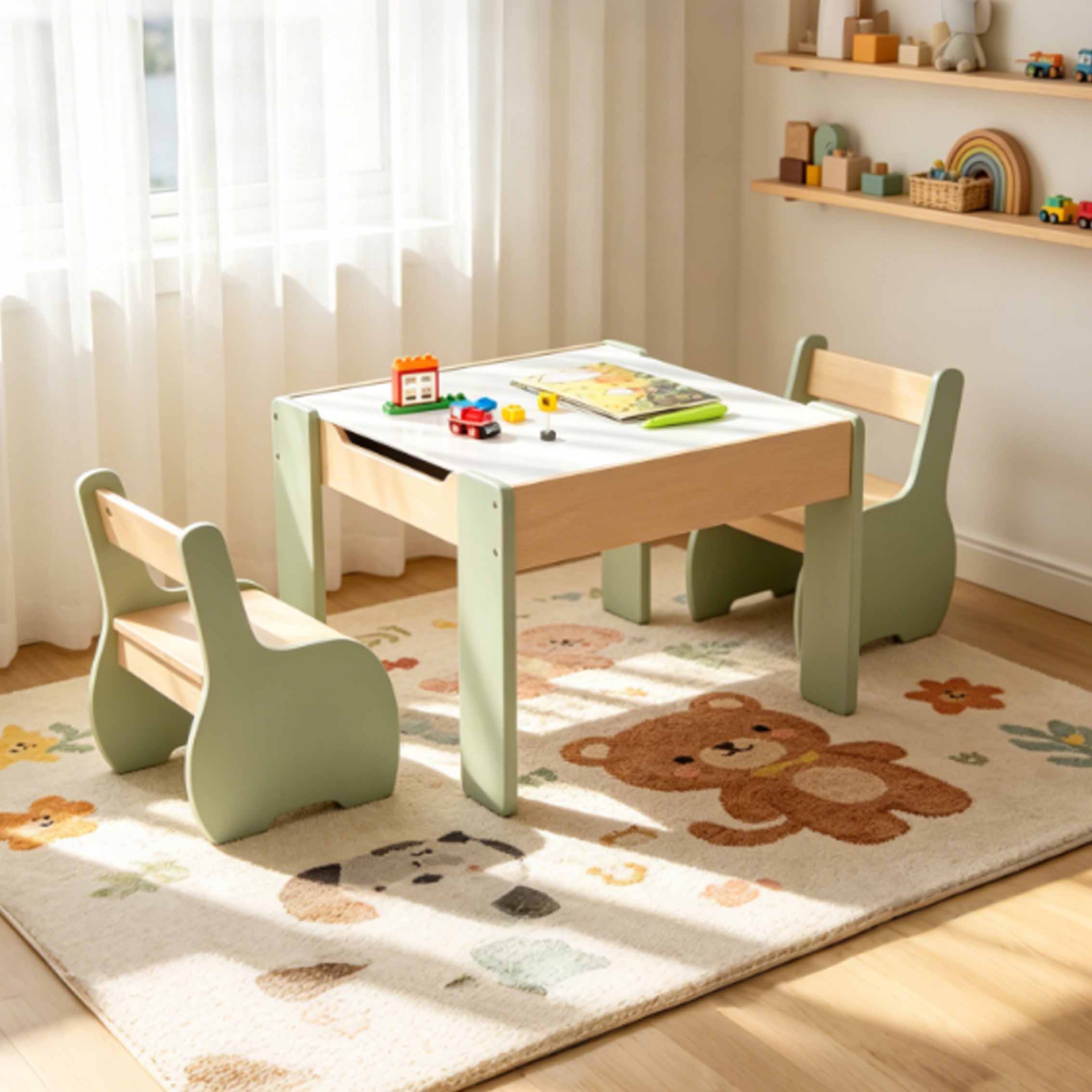 Moderne houten tafel- en stoel - Kids Outdoor Table And Chair Set recensie en prijs