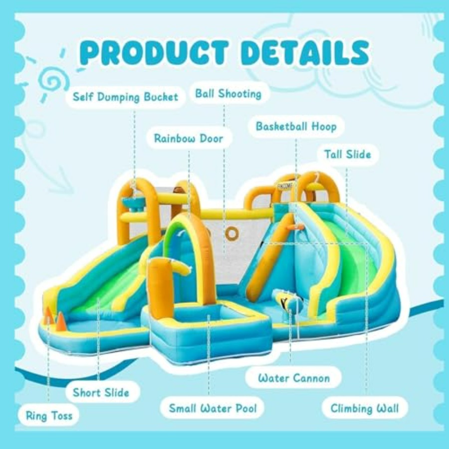 Opblaasbare waterglijbaan voor - Kids Outdoor Basketball recensie en prijs