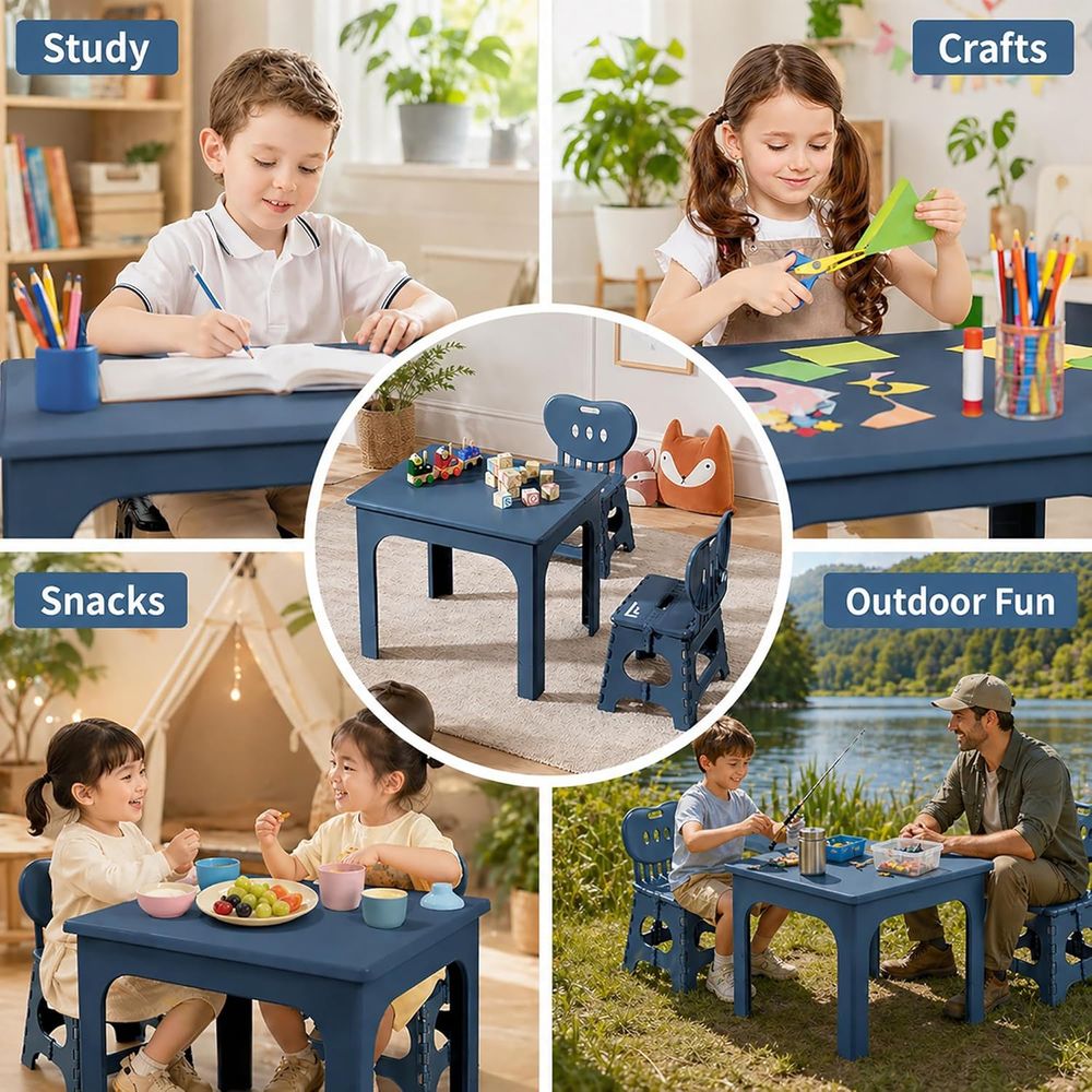 Opvouwbare tafel- en stoelense - Kids Outdoor Table And Chair Set recensie en prijs
