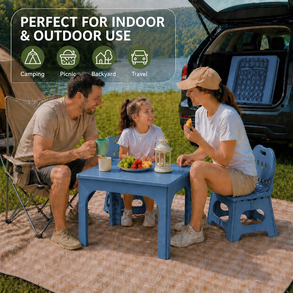 Opvouwbare tafel- en stoelense - Kids Outdoor Table And Chair Set recensie en prijs
