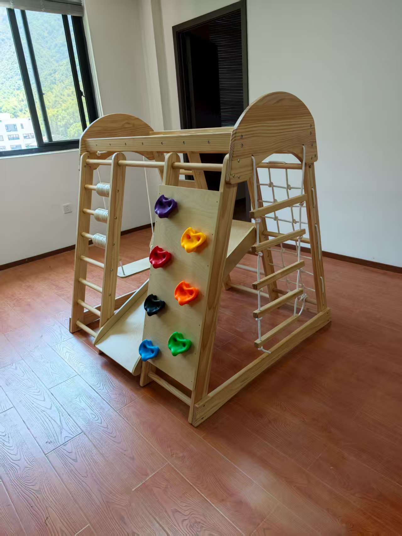 Houten klimrek voor kinderen,  - Kids Outdoor Wooden Climbing Frame recensie en prijs