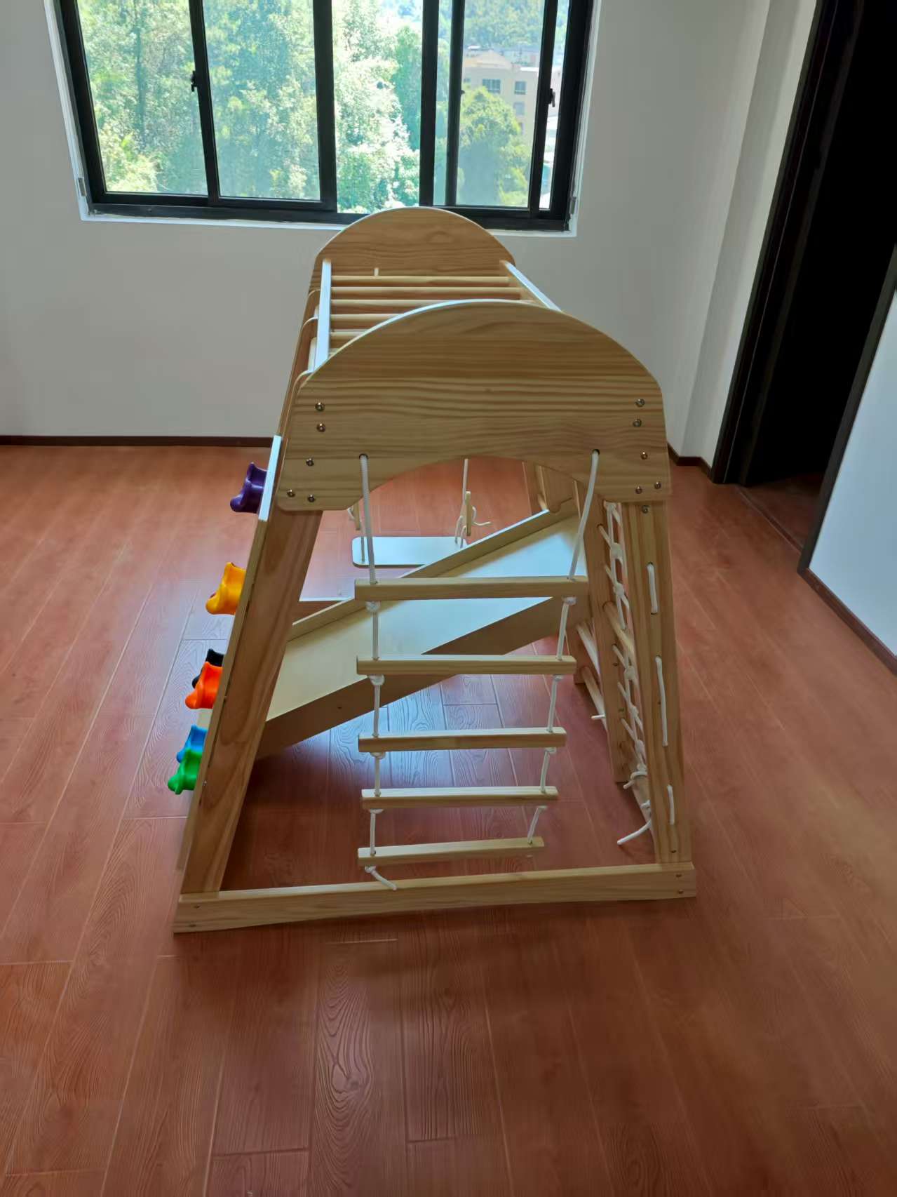 Houten klimrek voor kinderen,  - Kids Outdoor Wooden Climbing Frame recensie en prijs