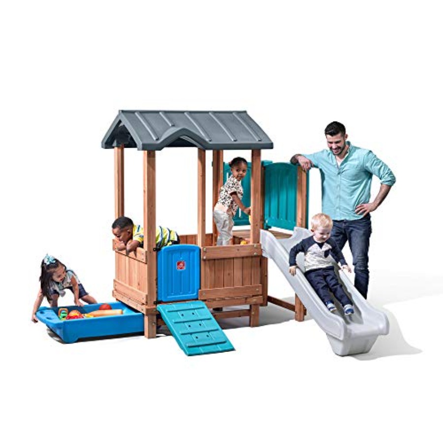 Woodland Adventure Speelhuis & - Kids Outdoor Wooden Playhouse recensie en prijs