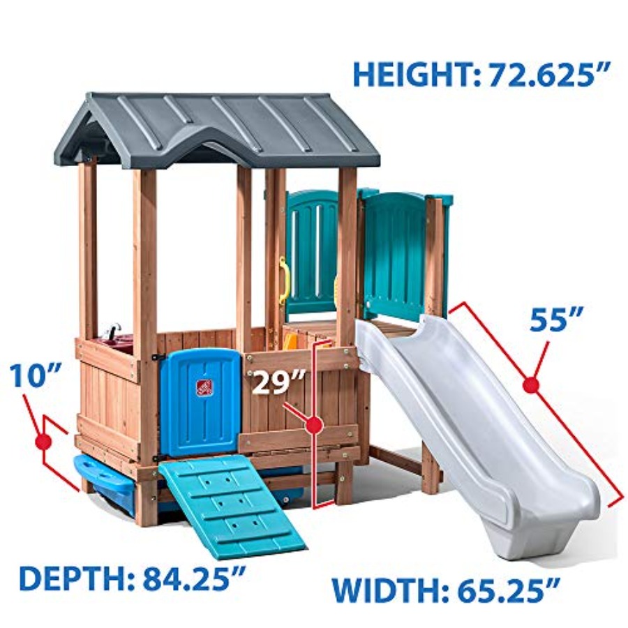 Woodland Adventure Speelhuis & - Kids Outdoor Wooden Playhouse recensie en prijs