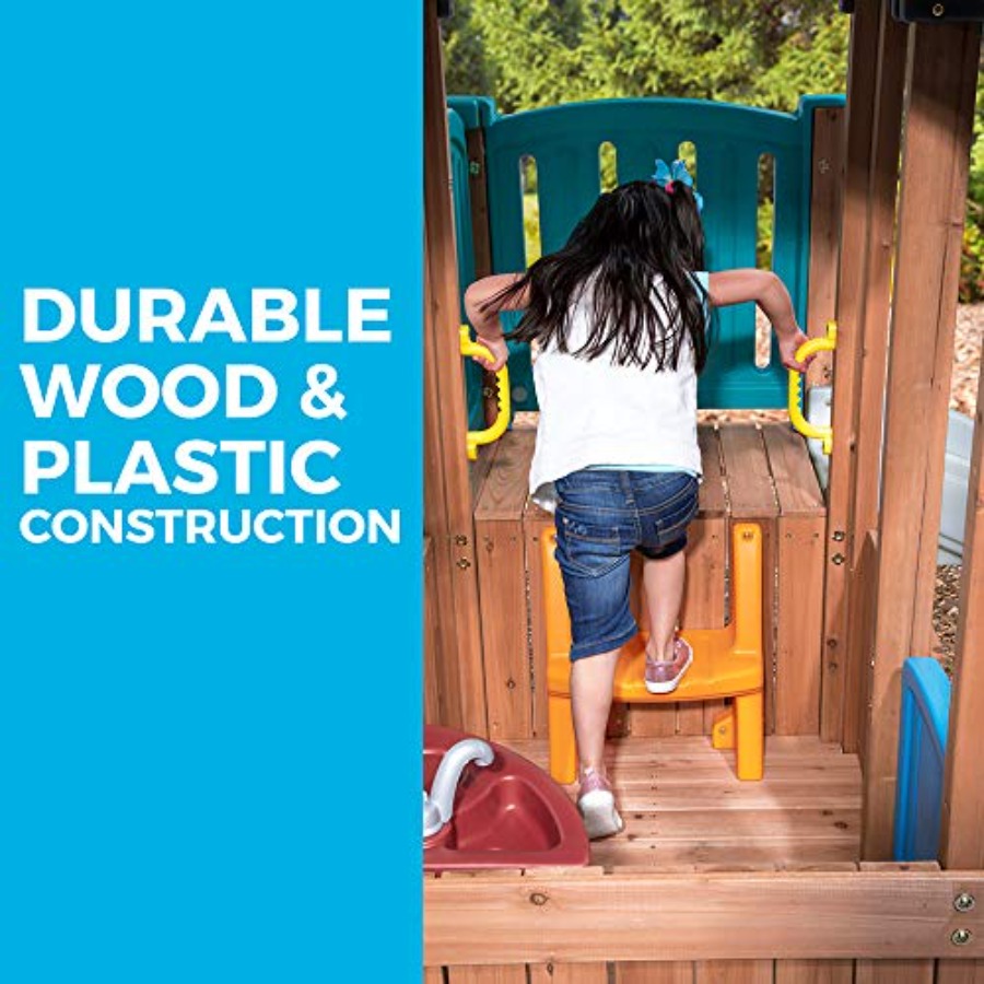 Woodland Adventure Speelhuis & - Kids Outdoor Wooden Playhouse recensie en prijs