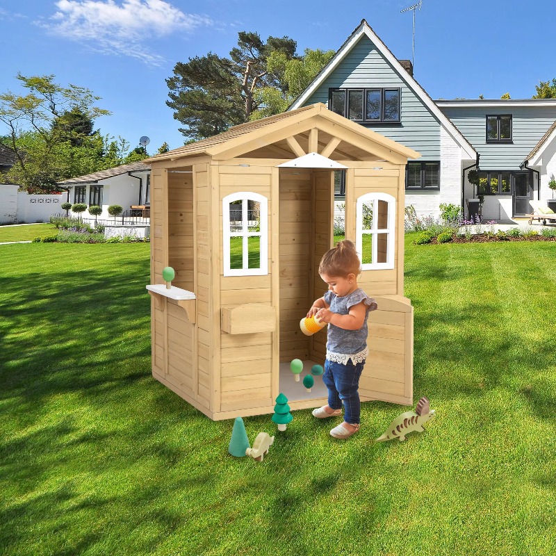 Modern klassieke houten speelh - Kids Outdoor Wooden Playhouse recensie en prijs