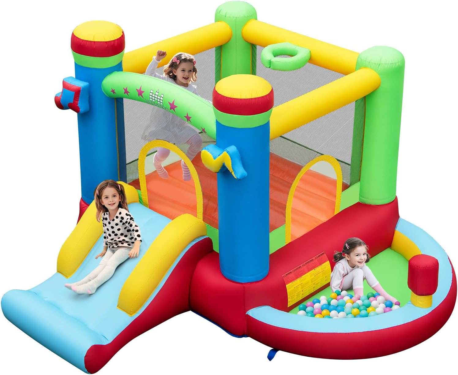 Opblaasbare springkasteel met  - Kids Outdoor Jump House recensie en prijs