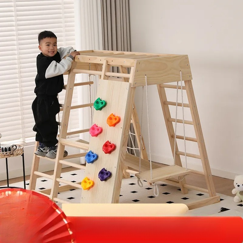 JMZ Houten Jungle Gym Glijbaan - Kids Outdoor Wooden Climbing Frame recensie en prijs