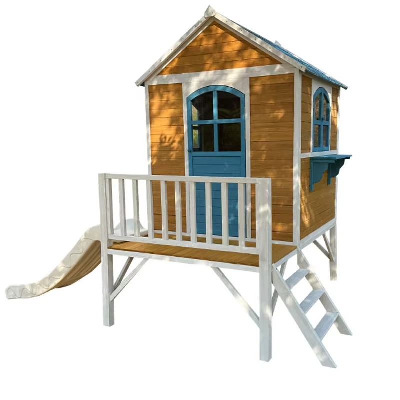 Modern houten buiten speelhuis - Kids Outdoor Wooden Playhouse recensie en prijs