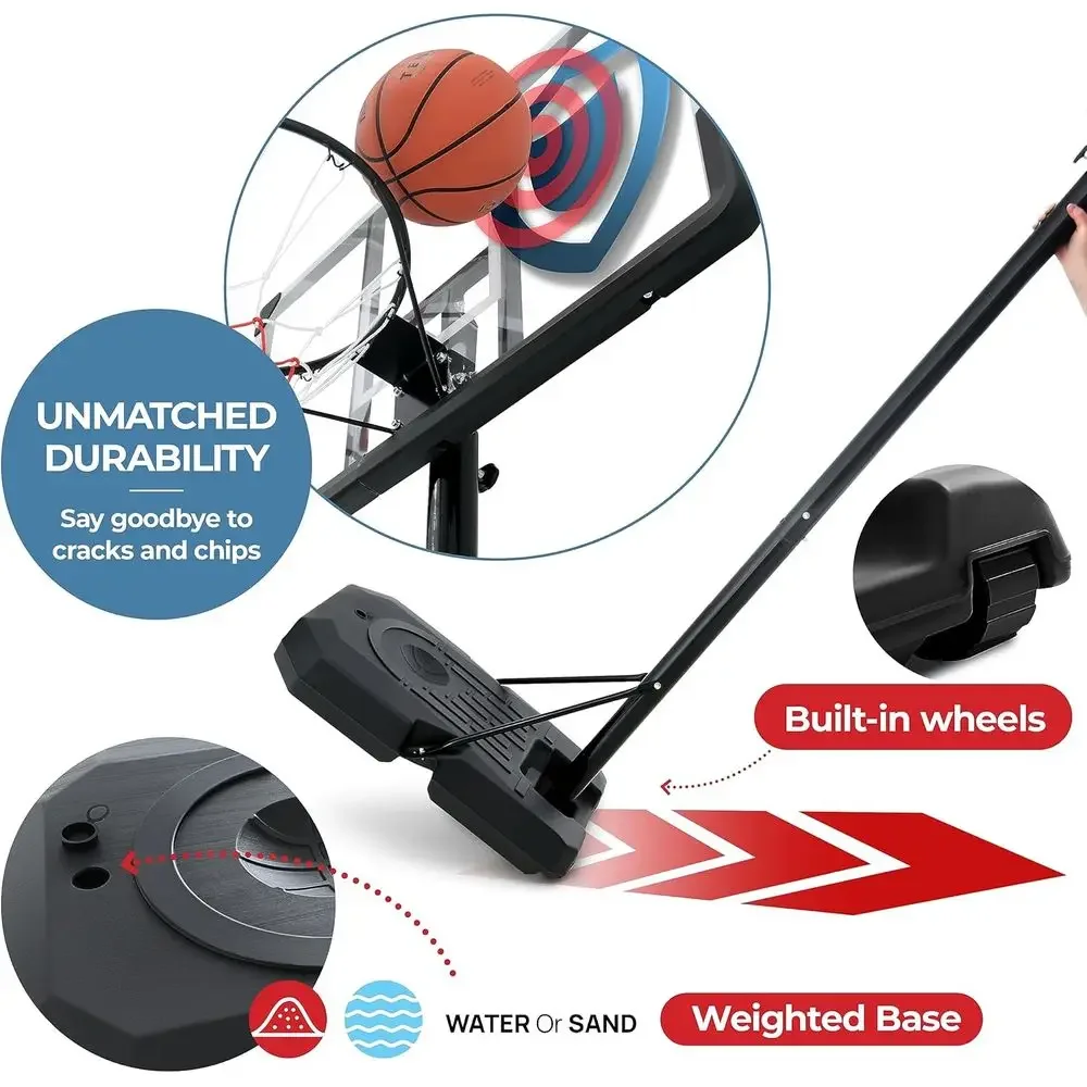 Verstelbaar 44 inch onbreekbaa - Kids Outdoor Basketball recensie en prijs