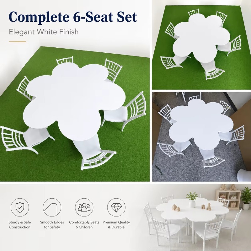 Massief houten kindertafel en  - Kids Outdoor Table And Chair Set recensie en prijs