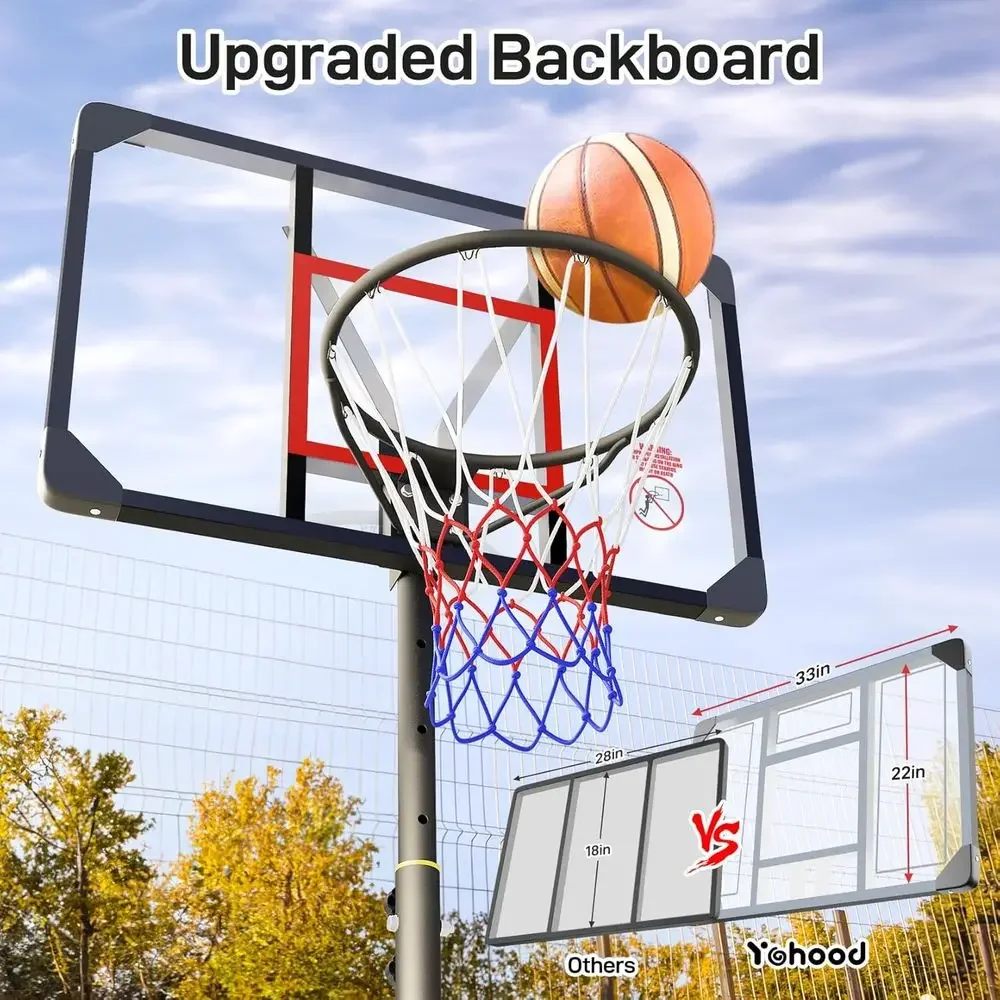 Verstelbare hoogte, draagbare  - Kids Outdoor Basketball recensie en prijs