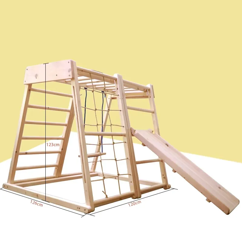 Montessori houten klimrek voor - Kids Outdoor Wooden Climbing Frame recensie en prijs