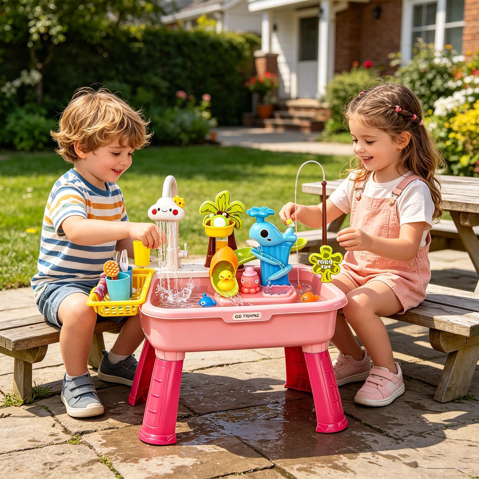 Elektrische speelgootsteen voo - Kids Outdoor Water Toys recensie en prijs