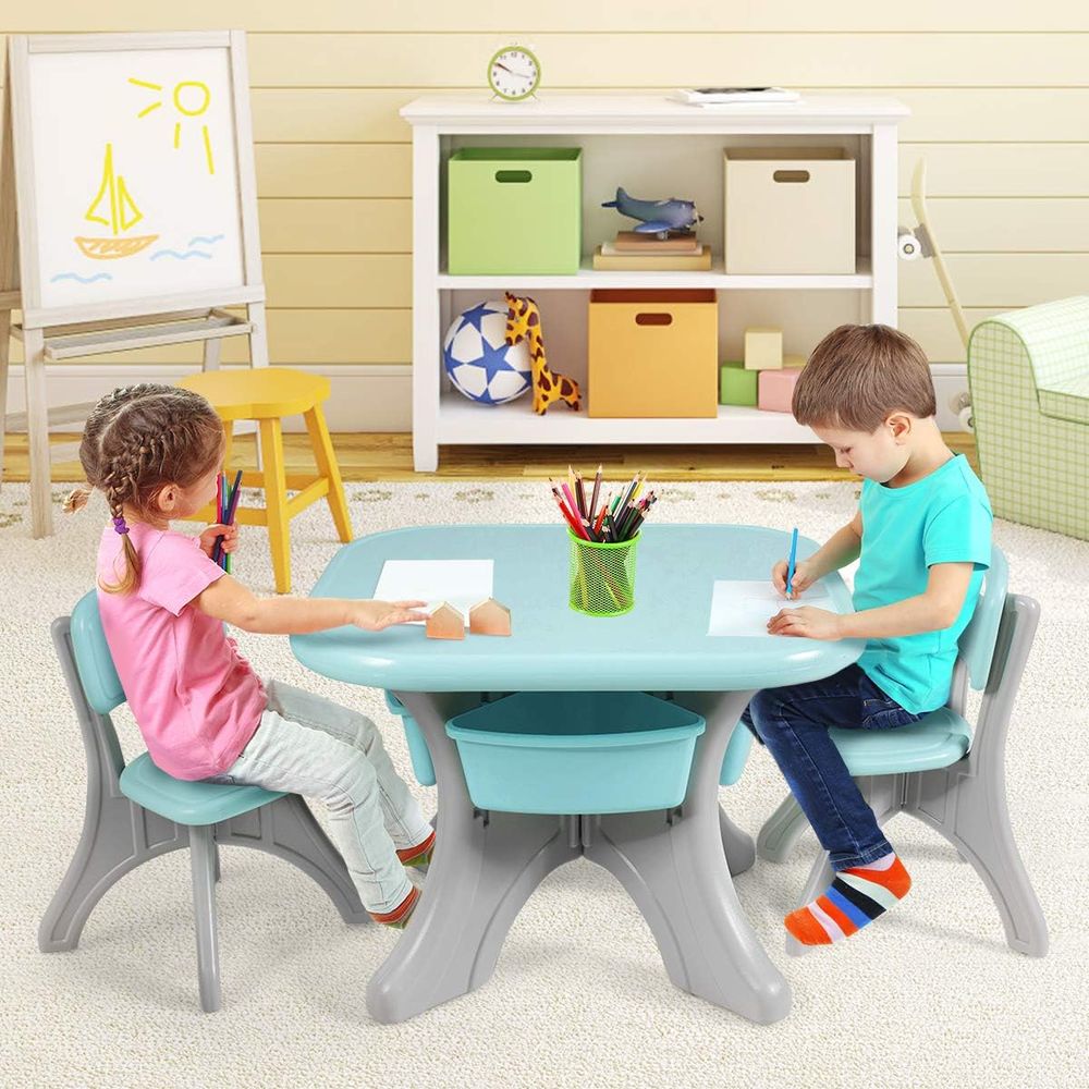 Kindertafel en -stoelen, 3-del - Kids Outdoor Table And Chair Set recensie en prijs