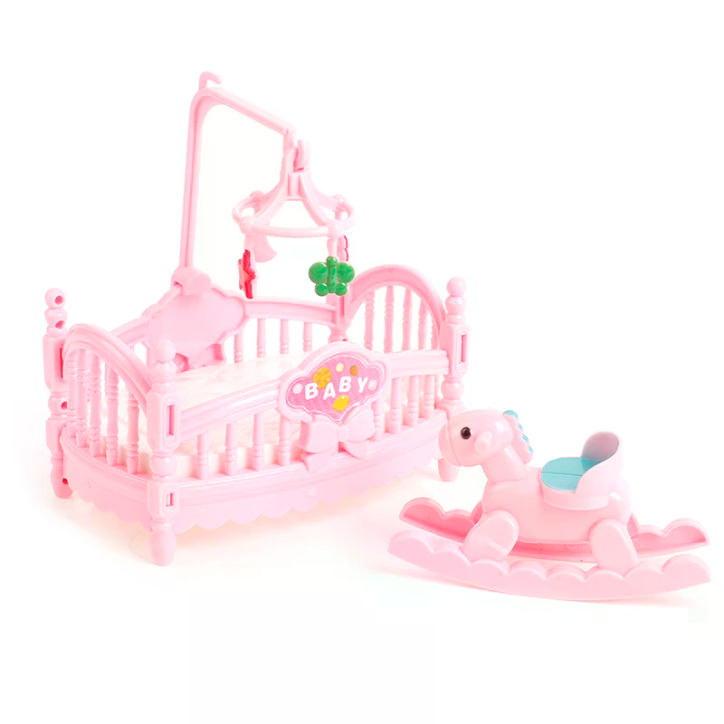 Miniatuur wieg houten paardens - Kids Outdoor Table And Chair Set recensie en prijs