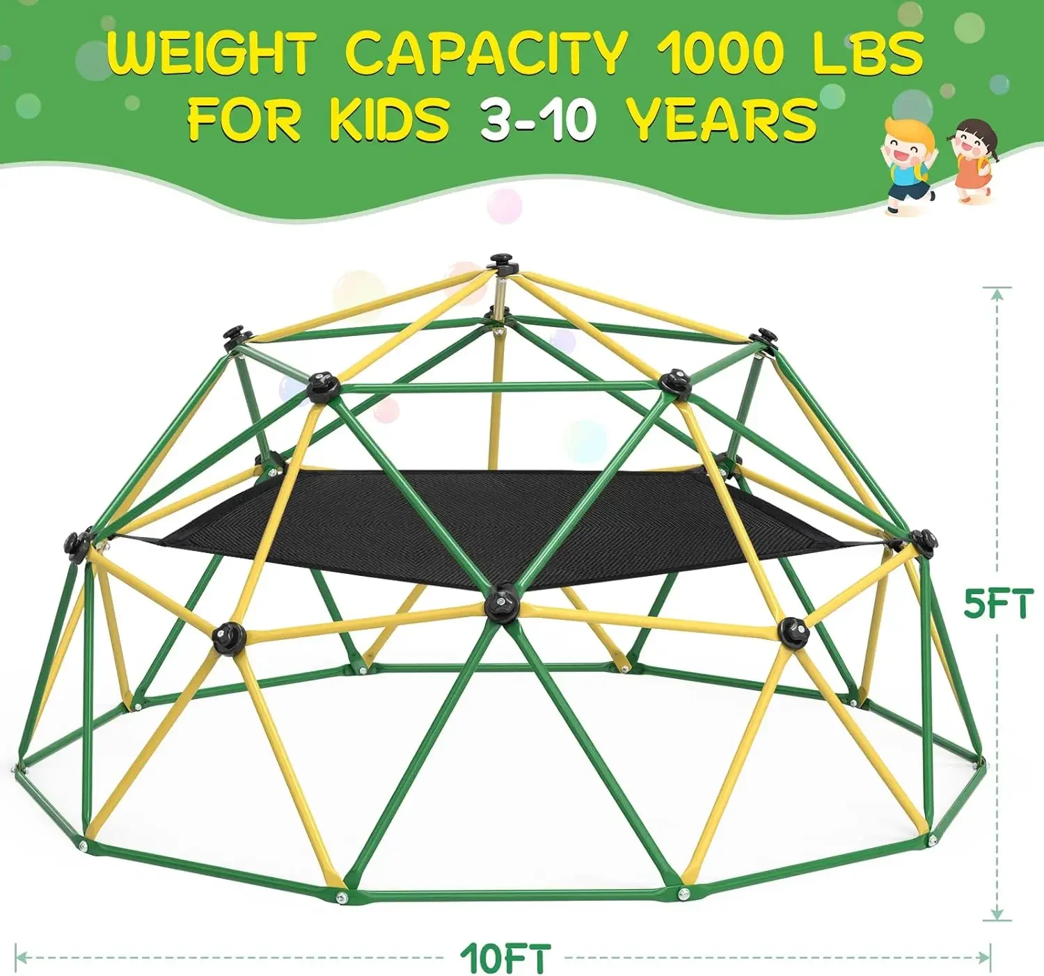 GIKPAL Klimkoepel, 10FT Koepel - Kids Outdoor Jungle Gym Dome recensie en prijs