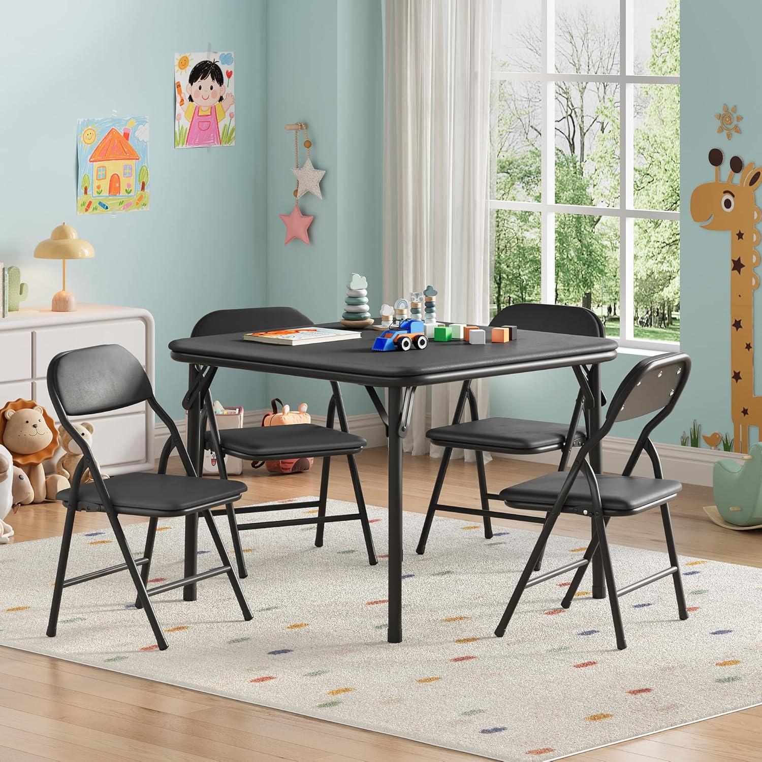 5-delige opklapbare kindertafe - Kids Outdoor Table And Chair Set recensie en prijs