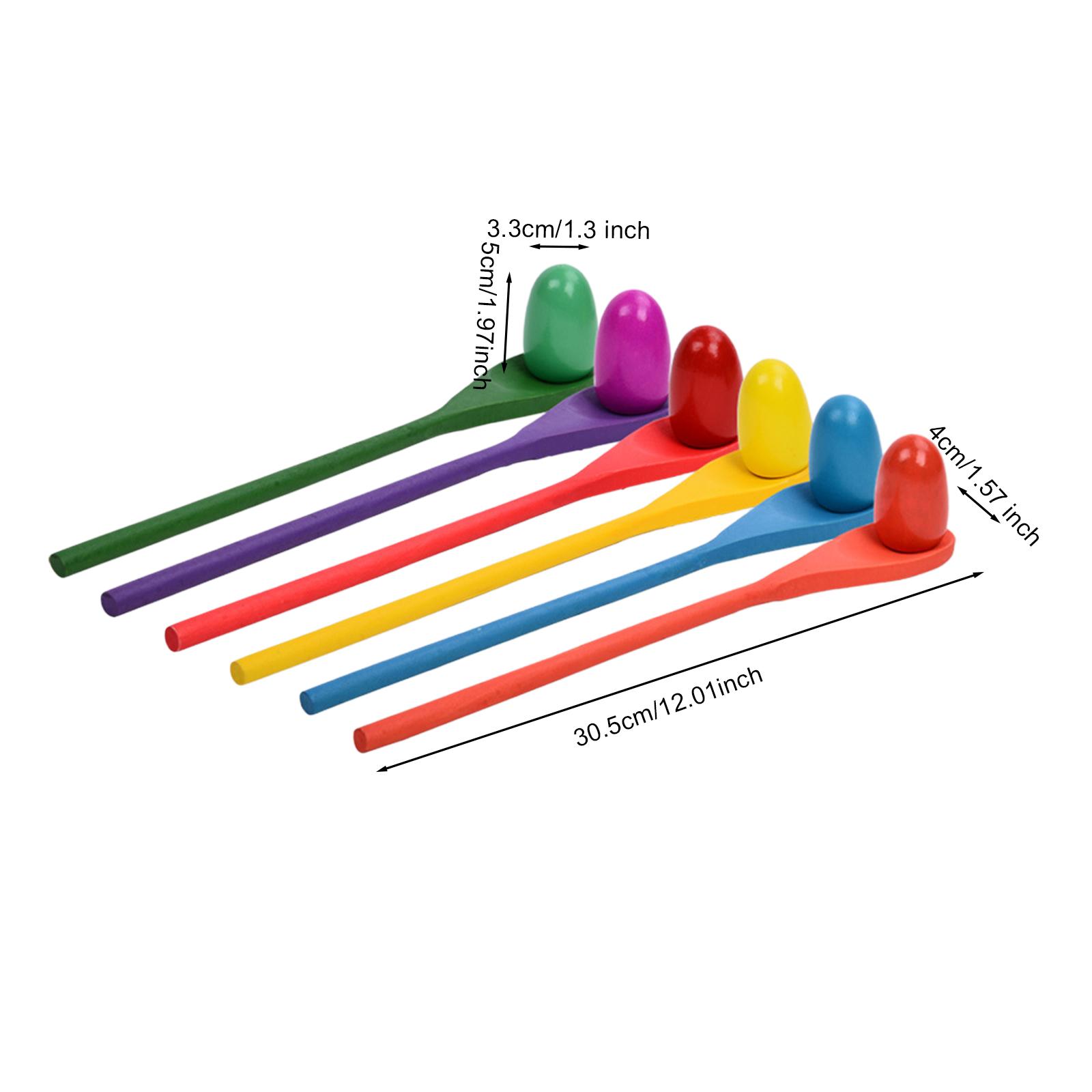 6 stuks Eierlepel Racespel Han - Kids Outdoor Yard Toys recensie en prijs