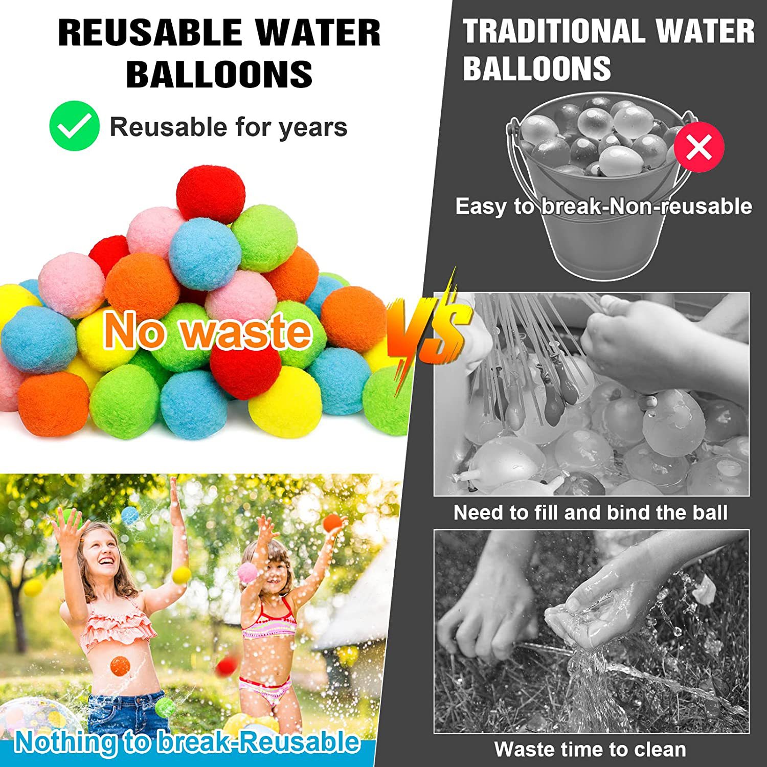 12/30/60 Stuks Herbruikbare Wa - Kids Outdoor Water Toys recensie en prijs